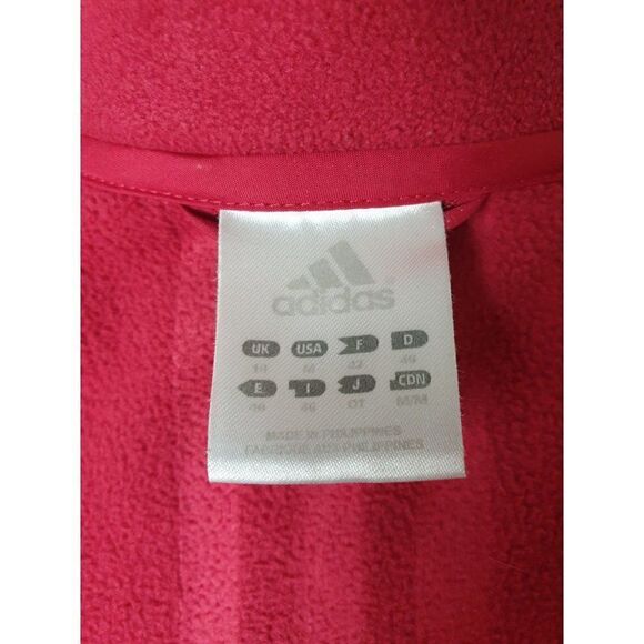Adidas Women's VTG Jacket 3-Stripes Full Zip ClimaWarm Fleece Jacket Medium - Picture 8 of 9
